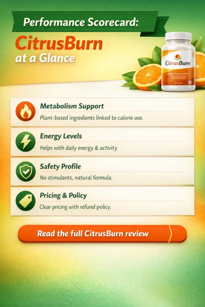 Performance Scorecard: CitrusBurn at a Glance