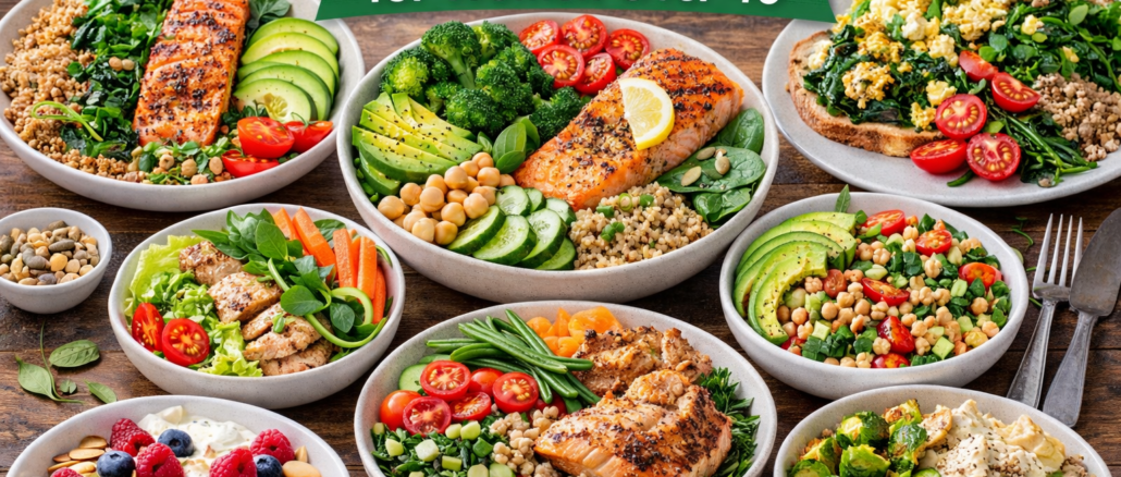 7 day insulin resistance meal plan for women over 40 healthy weekly meals with vegetables salmon and grains