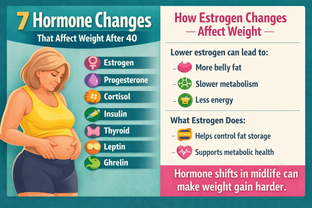 7 hormone changes that affect weight after 40 estrogen metabolism changes women