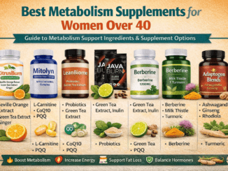 Best Metabolism Supplements for Women Over 40 guide showing metabolism support ingredients and supplement options