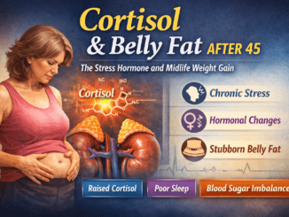 Cortisol and Belly Fat After 45: The Hidden Stress Hormone Behind Midlife Weight Gain