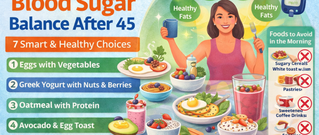 best breakfast for blood sugar balance after 45 – high protein and fiber breakfast ideas for stable energy