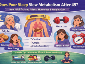 Signs of insulin resistance after 45 including fatigue, belly fat, cravings, and blood sugar imbalance in midlife women