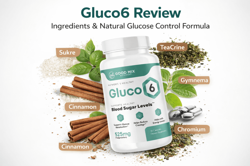gluco6 ingredients natural glucose control formula review