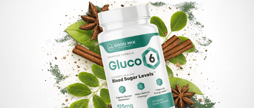 gluco6 review supplement bottle for blood sugar support