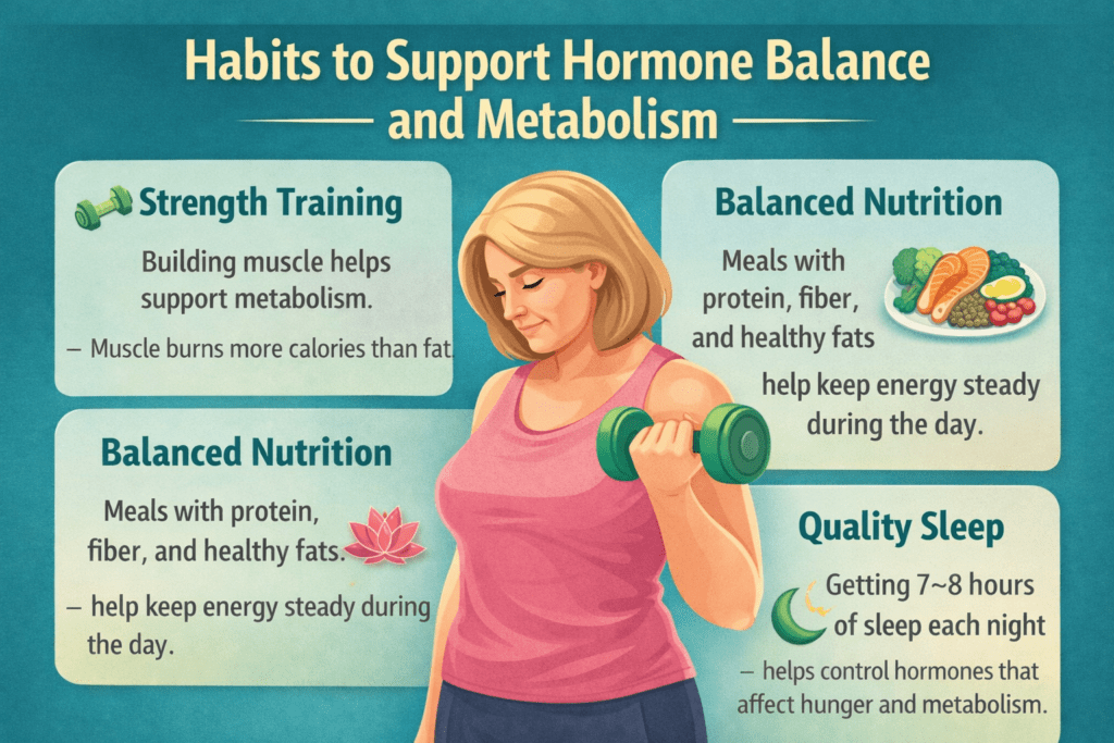 lifestyle habits that support hormone balance and metabolism for women over 40
