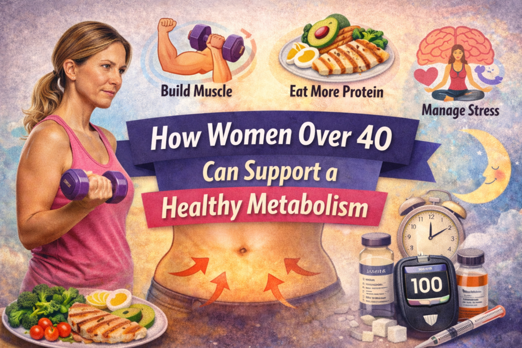 how women over 40 can support a healthy metabolism with strength training protein sleep and stress management