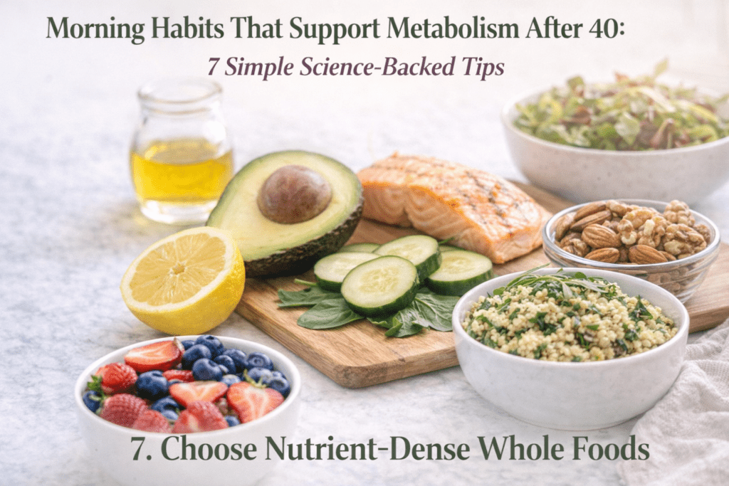 nutrient-dense whole foods that support metabolism after 40