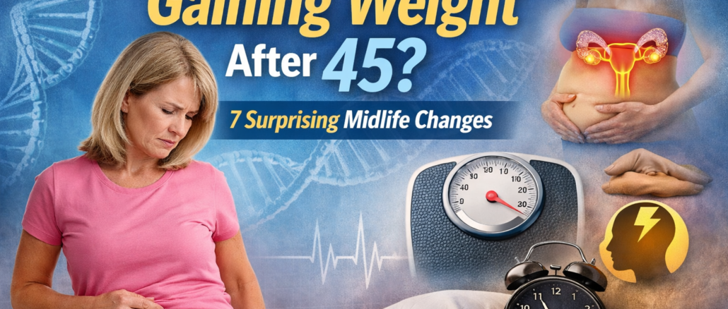 why am i gaining weight after 45 midlife weight gain causes in women over 45