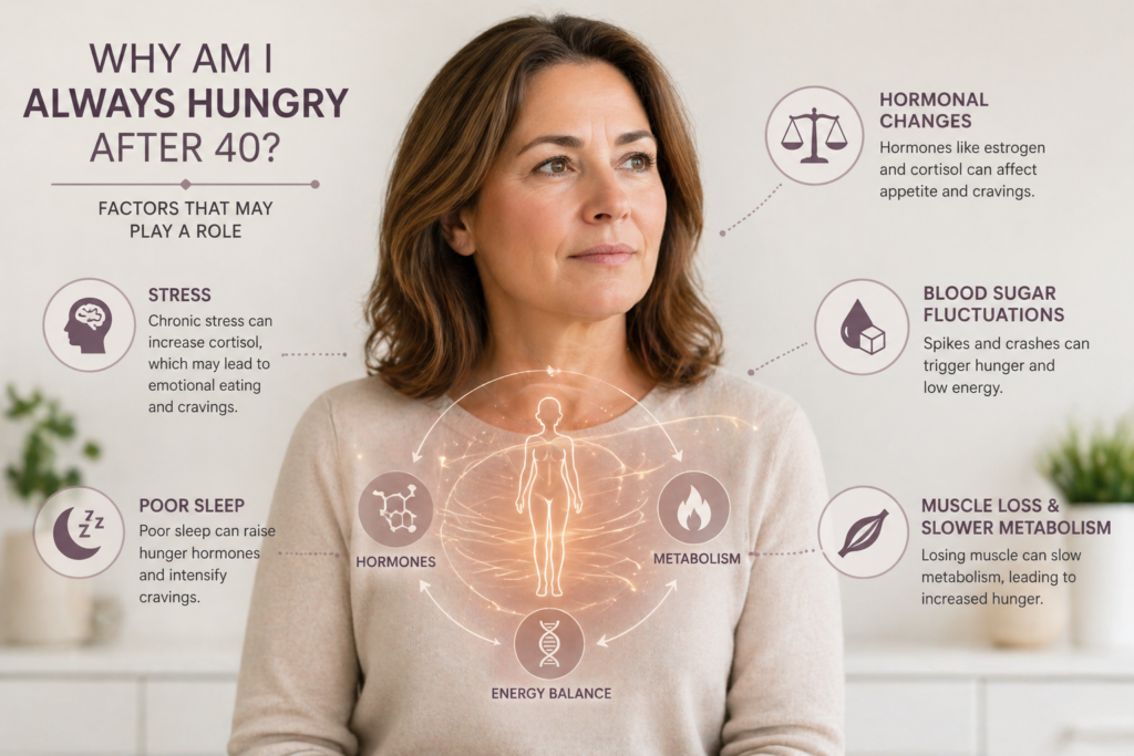 hormonal changes appetite after 40 women